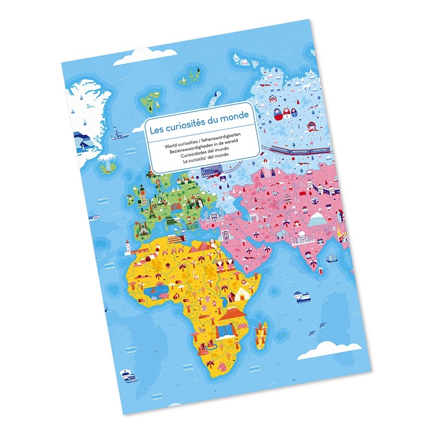 Janod - Puzzle éducatif pour enfant 350 pcs monde