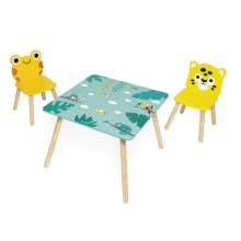 Janod - Table en bois avec chaises TROPIK