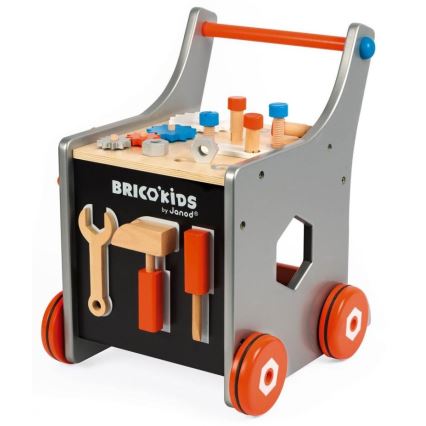 Janod - Trotteur en bois avec outils BRICOKIDS