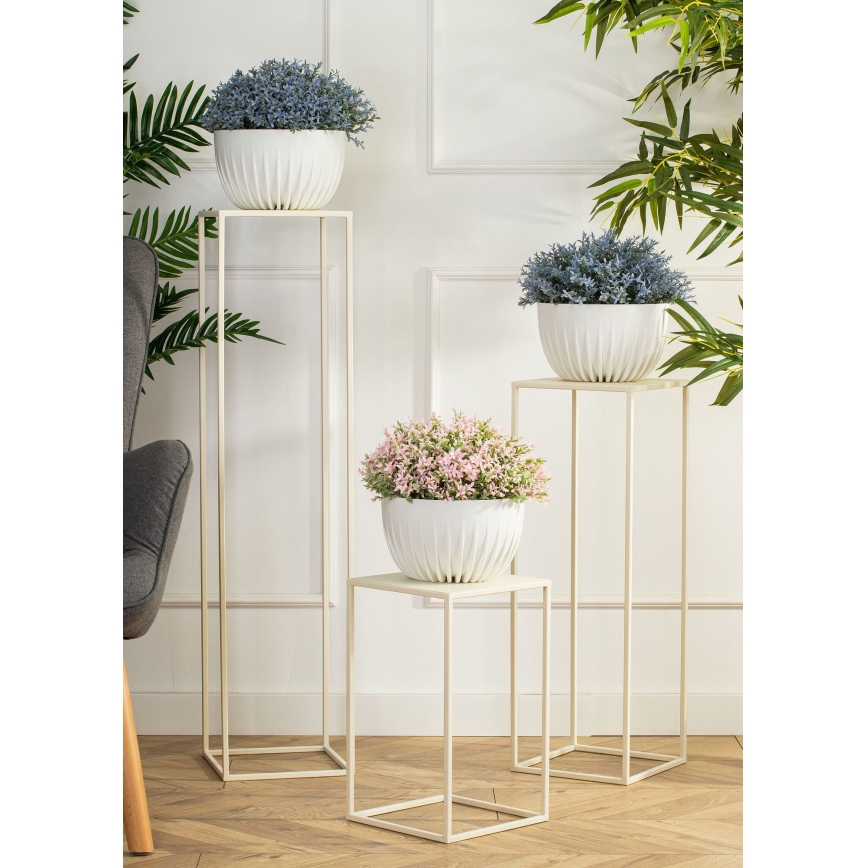 Jardinière 100x24 cm crème