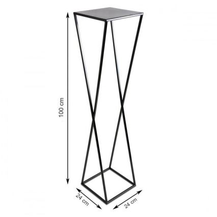 Jardinière 100x24 noire