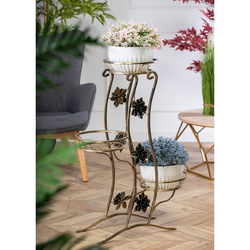 Jardinière 100x70 cm doré