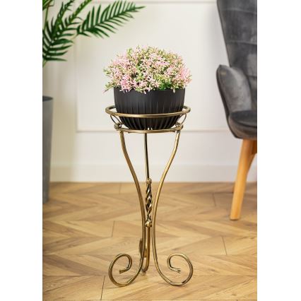 Jardinière 60x28 cm doré