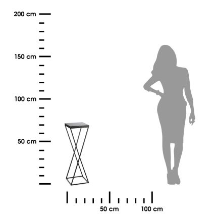 Jardinière 70x24 cm noir
