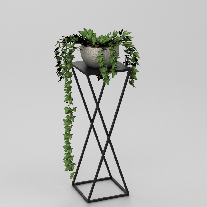 Jardinière 70x24 cm noir