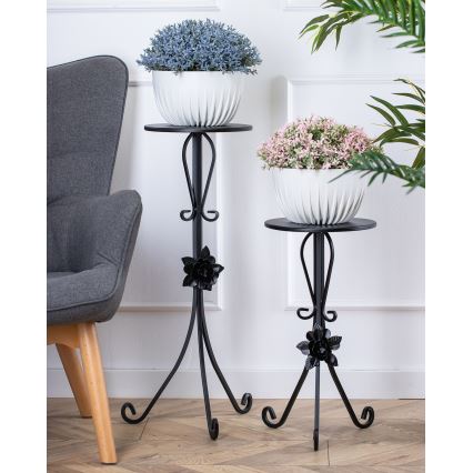 Jardinière 75x35 cm noir
