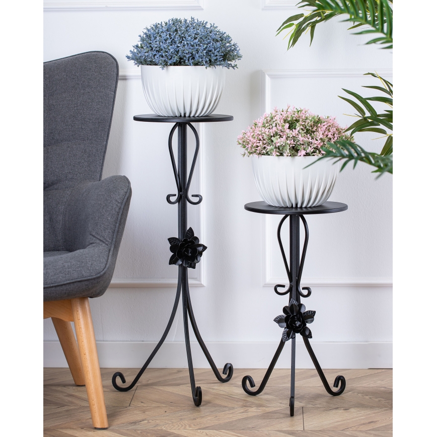 Jardinière 75x35 cm noir