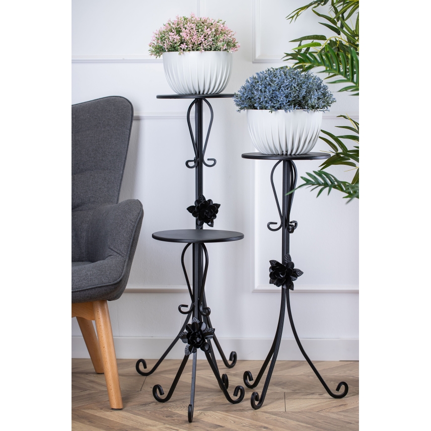 Jardinière 75x35 cm noir