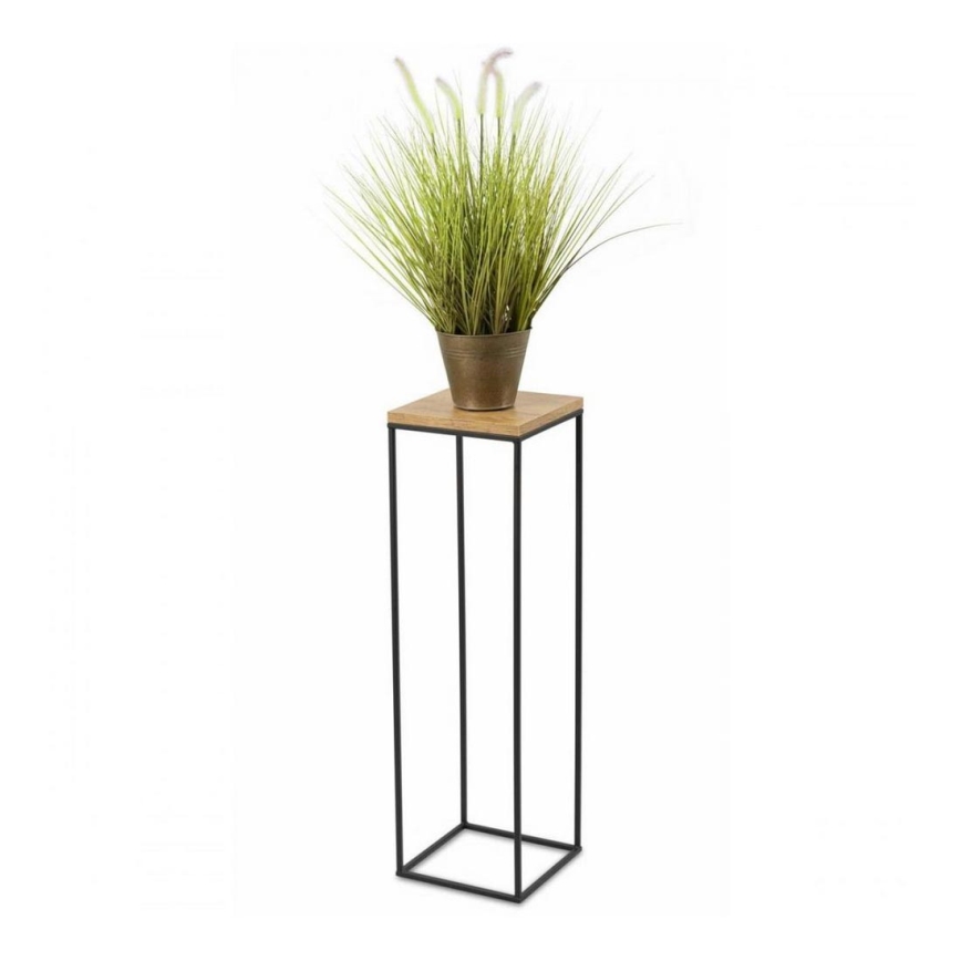 Jardinière BASICLOFT 80x24 noire/marron