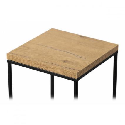 Jardinière BASICLOFT 80x24 noire/marron