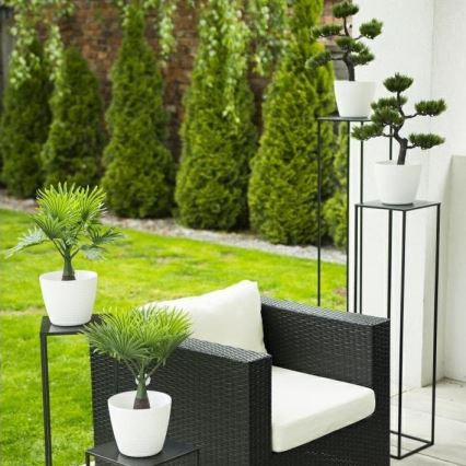 Jardinière de 100x24 cm noire