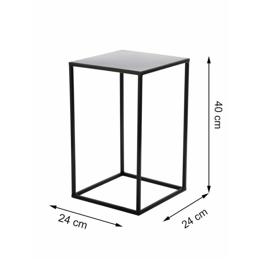 Jardinière de 40x24 cm noire