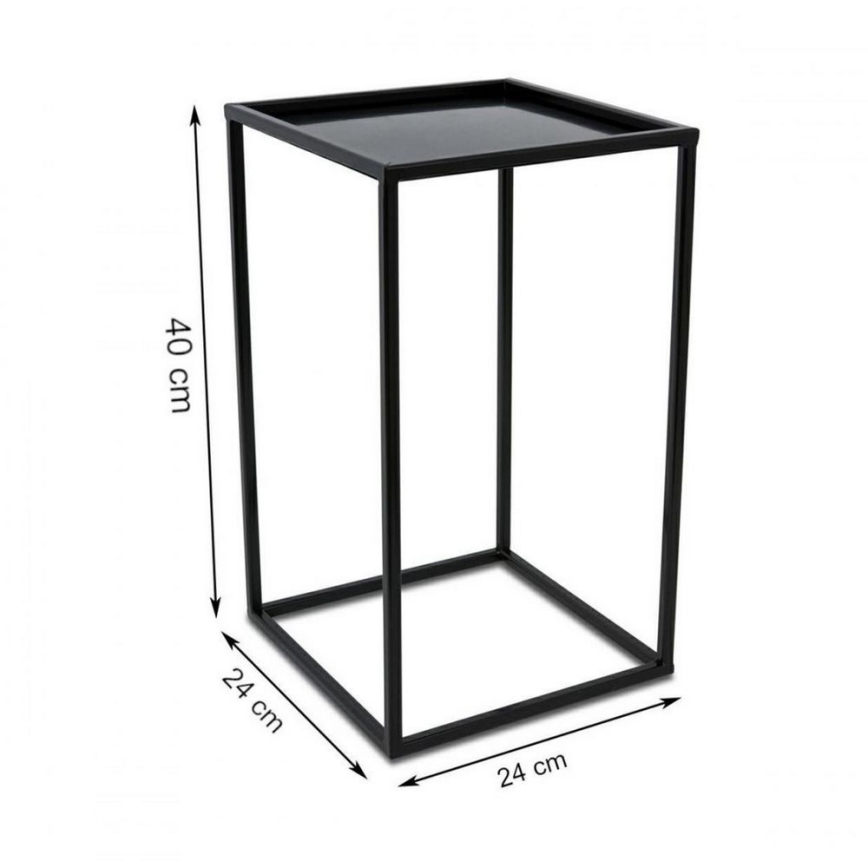 Jardinière de 40x24 cm noire