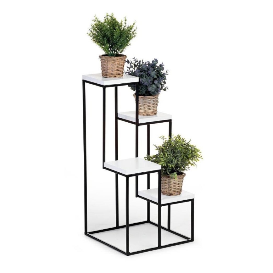 Jardinière KASKADA 70x34 noire/blanche