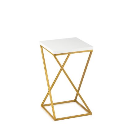 Jardinière LOFT 40x24 cm dorée/blanche