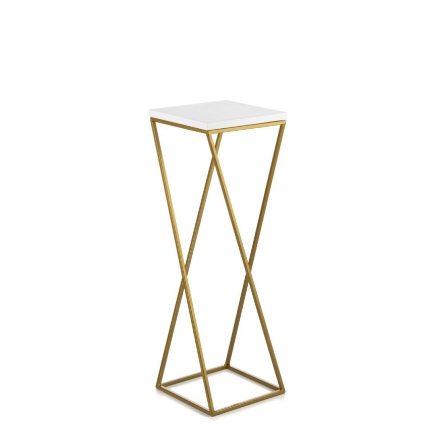Jardinière LOFT 70x24 cm dorée/blanche