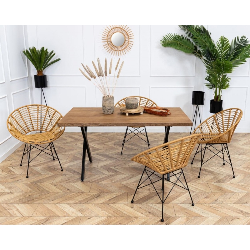 Jardinière TRIPOD 110x25 cm noire