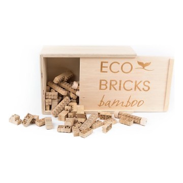 Jeu de construction en bois ECO BRICKS — 250 pièces