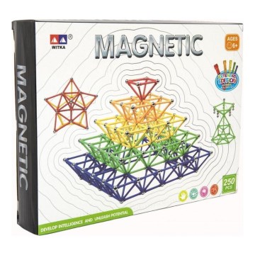 Jeu de construction magnétique, 250 pièces