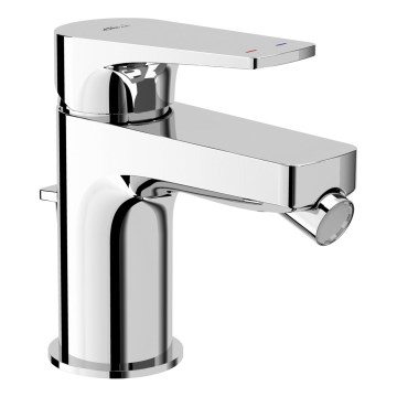 JIKA H3411X10041111 - Robinet de bidet + bonde sans trop plein CUBITO 12,8 cm chrome brillant