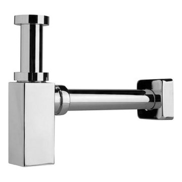 JIKA H3747300040001 - Siphon carré pour lavabo CUBITO chrome brillant