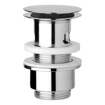 JIKA H3917100040001 - Bonde pour lavabo clic-clac Ø 6,3 cm, chrome brillant