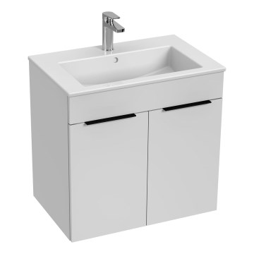 JIKA H4536011763001 - Meuble de salle de bain avec vasque CUBE 60,7x65 cm blanc