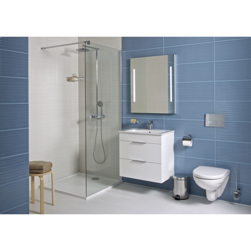 JIKA H4536021763001 - Meuble de salle de bain avec vasque CUBE 60,7x65 cm blanc