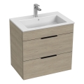 JIKA H4536021765141 - Meuble de salle de bain avec vasque CUBE 60,7x65 cm frêne