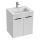 JIKA H4536111763001 - Meuble de salle de bain avec lavabo CUBE 60,7x55 cm blanc