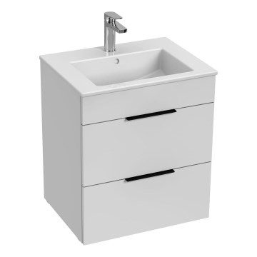 JIKA H4536121763001 - Meuble de salle de bain avec vasque CUBE 60,7x55 cm blanc