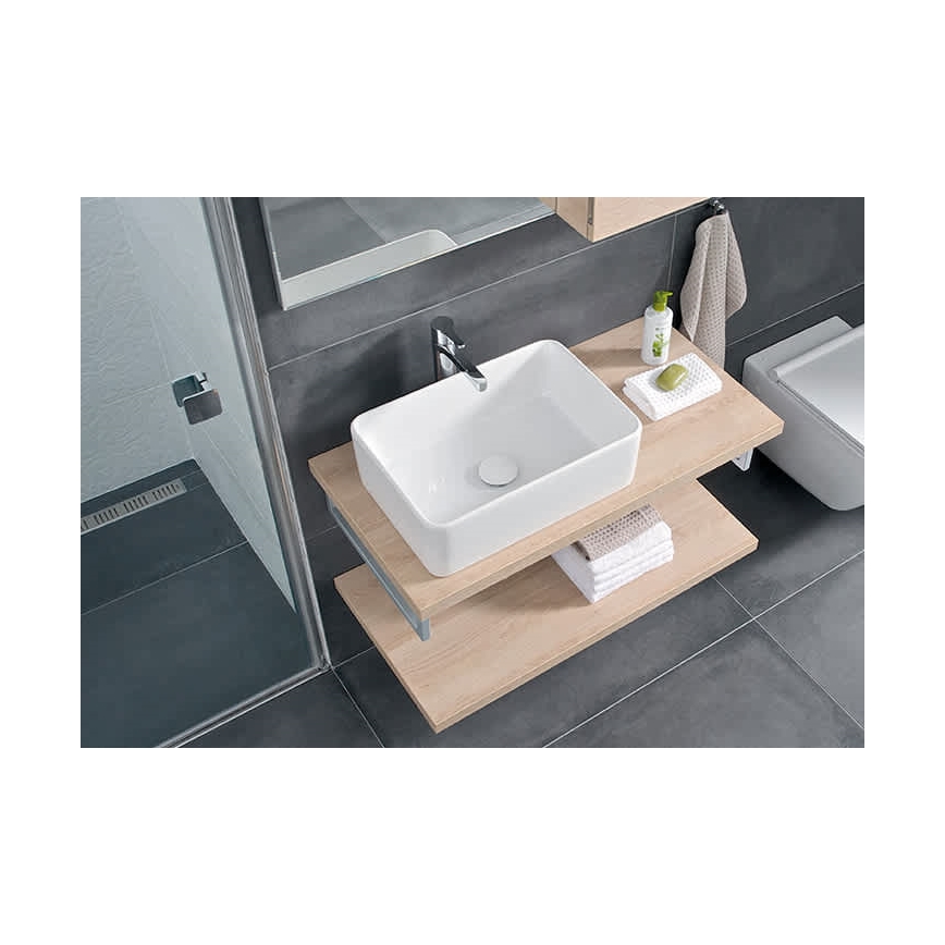 JIKA H8184230001121 - Lavabo à poser CUBITO 50x35 cm céramique/blanc