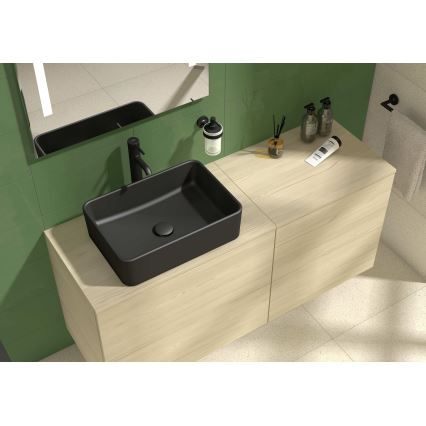 JIKA H8184237161121 - Lavabo à poser CUBITO 50x35 cm céramique/noir mat