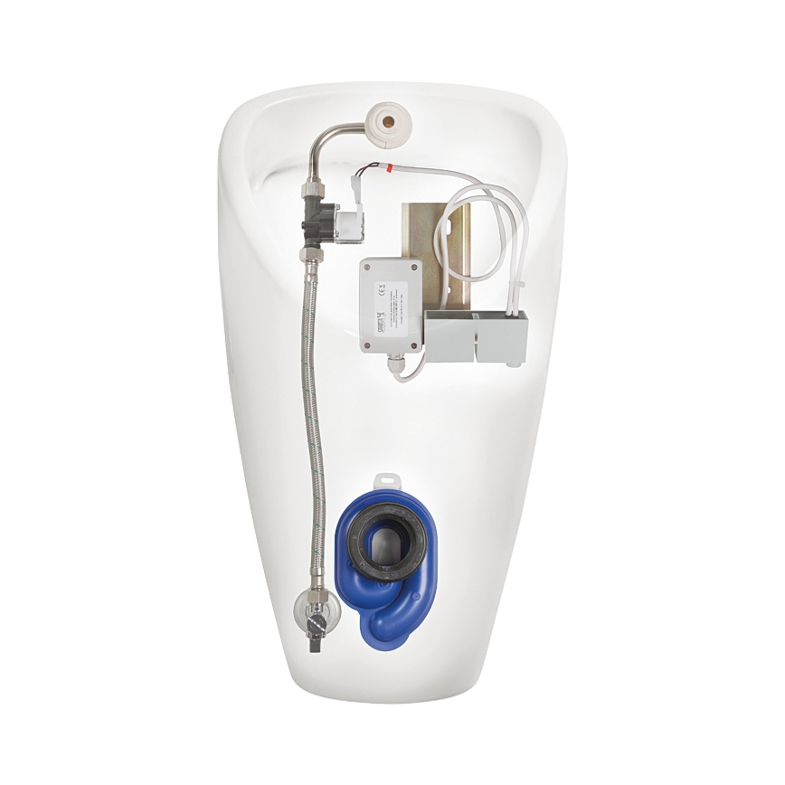 JIKA H8430700004901 - Urinoir avec capteur GOLEM 230V, alimentation interne, évacuation arrière, céramique/blanc