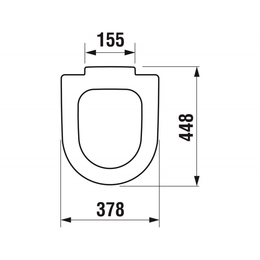JIKA H8932823000631 - Abattant WC DEEP en duroplast / blanc