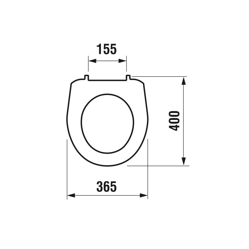 JIKA H8933830000001 - Abattant de WC LYRA thermoplastique/blanc