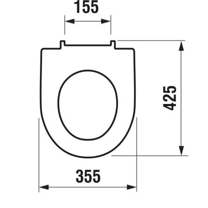 JIKA H8933843000631 - Abattant de WC LYRA en duroplast, blanc