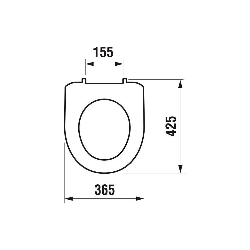 JIKA H8933870000001 - Abattant de WC LYRA thermoplastique/blanc