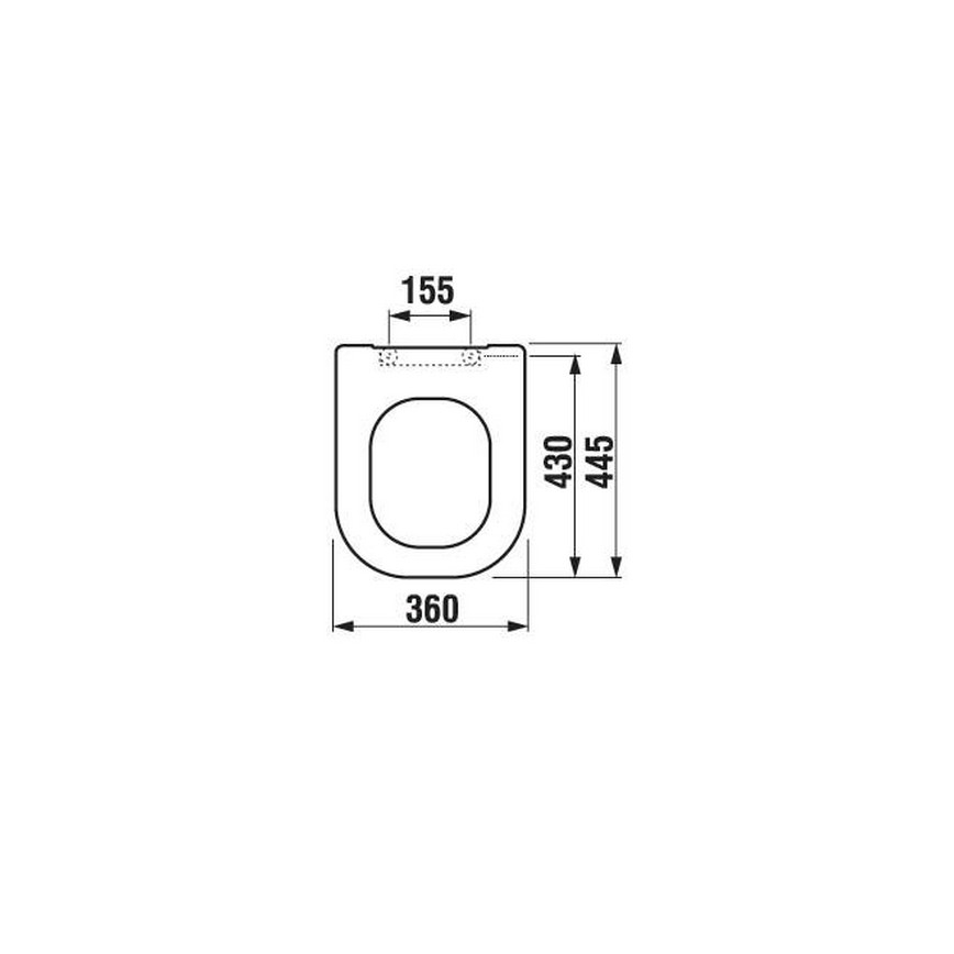 JIKA H8936103000631 - Abattant WC DEEP, duroplast, blanc