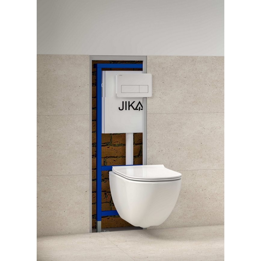 JIKA H8936620000001 - Bouton de chasse DUAL PRO blanc