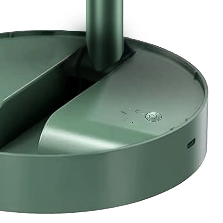 JOHNSON - Ventilateur de bureau rechargeable TORTUGA 5W/3,7V 1200 mAh Ø 16,5 cm vert