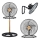 JOHNSON - Ventilateur sur pied 3 en 1 WOOD 80W/230V Ø 50 cm noir/beige