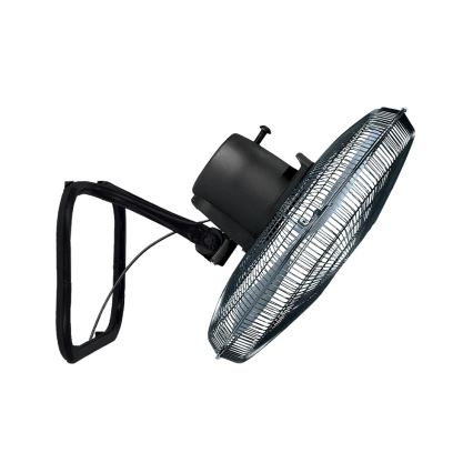 JOHNSON - Ventilateur sur pied 3 en 1 WOOD 80W/230V Ø 50 cm noir/beige