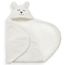 Jollein - Couverture à langer fleece Bunny 100x105 cm Off White