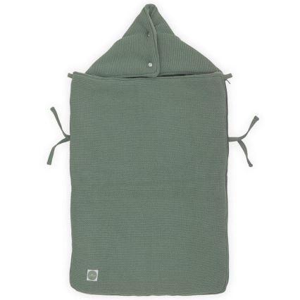 Jollein - Sac pour siège auto fleece BASIC KNIT 42x82 cm Ash Green