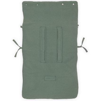 Jollein - Sac pour siège auto fleece BASIC KNIT 42x82 cm Ash Green