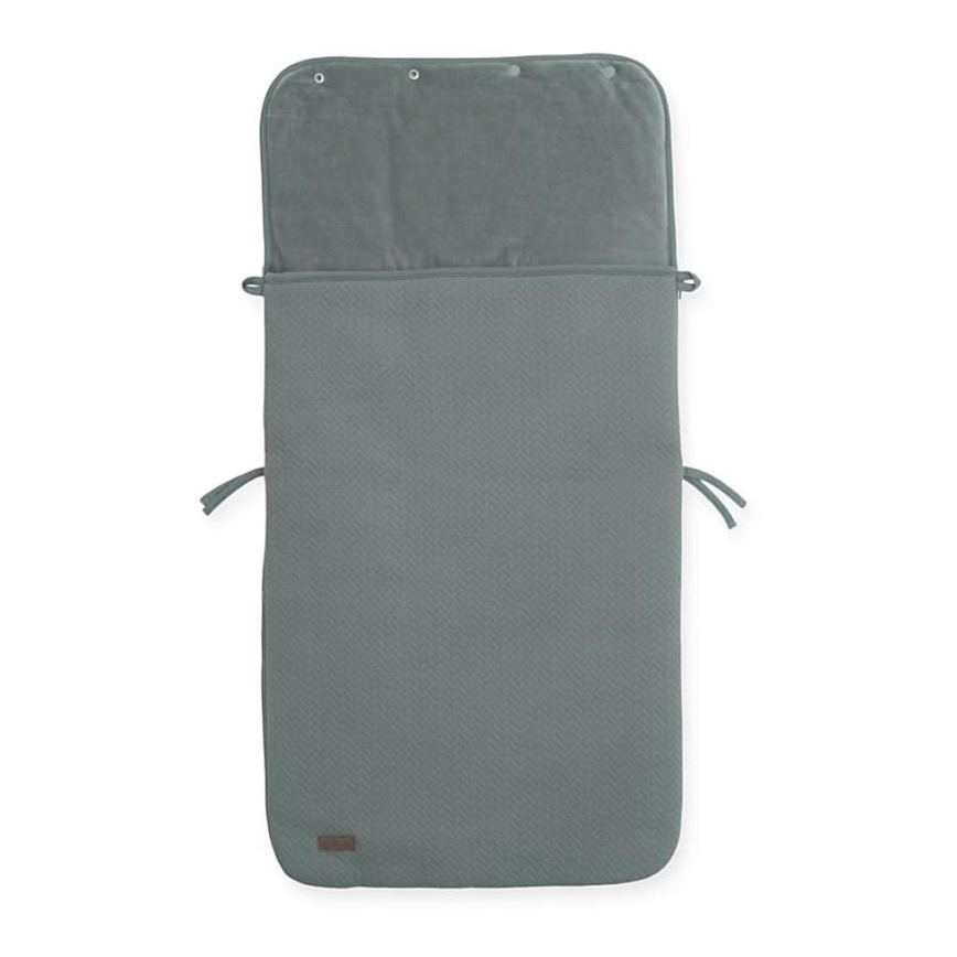 Jollein - Sac pour siège auto fleece BRICK VELVET 42x82 cm Velvet Storm Grey