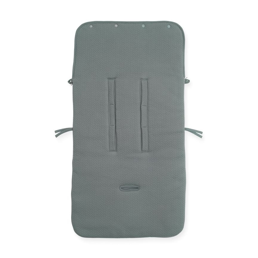 Jollein - Sac pour siège auto fleece BRICK VELVET 42x82 cm Velvet Storm Grey