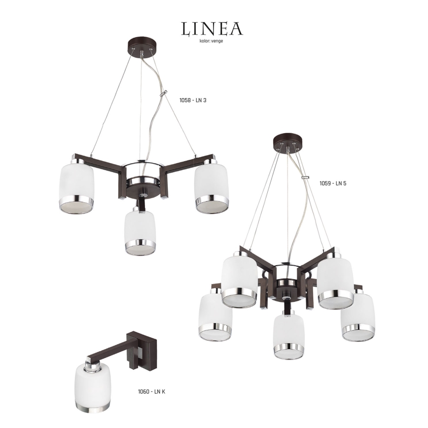 Jupiter 1060 - LNK - Applique murale LINEA 1xE27/60W/230V