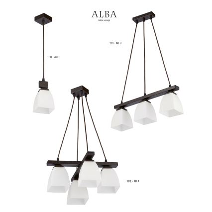 Lustre suspension ALBA AB1 1xE27/60W wenge